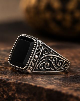 Midnight Heritage Onyx Ring 🖤 1