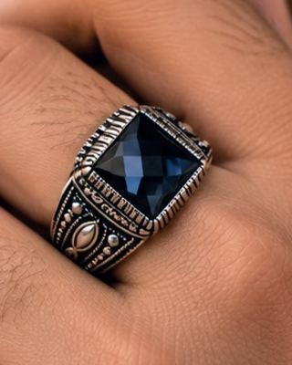 Royal Crest Onyx Men's Ring 1