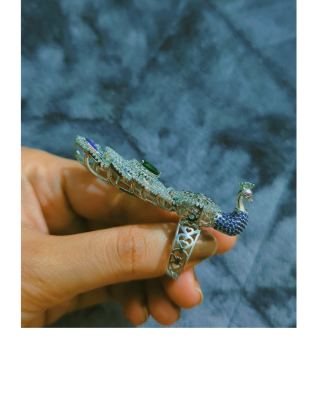 🦚 Royal Peacock Jadau Statement Ring 5