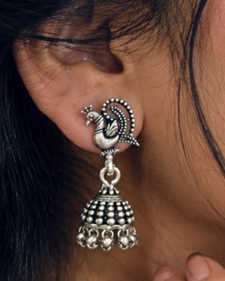 Peacock Ghungroo Jhumki ✨ 2