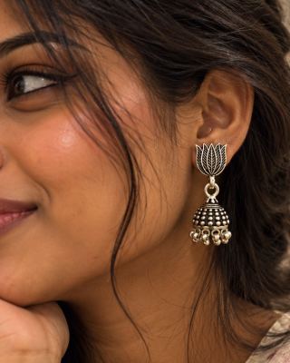 Lotus Bloom Jhumki 🌸 5