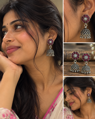 Ruby Bloom Jhumki 🌸 4