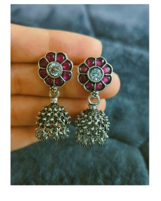 Ruby Bloom Jhumki 🌸 5