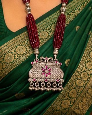 🩵Gulabi Rajwada Haar💖 1