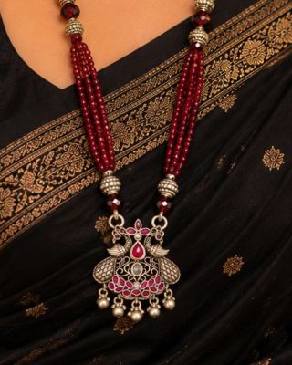 Ruby Peacock Heritage Necklace 1