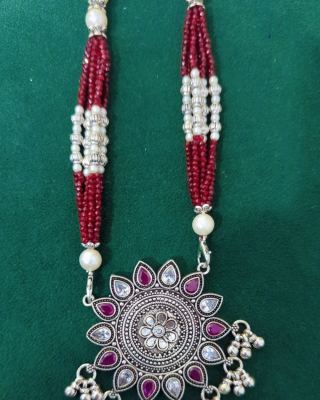 Royal Ruby Mandala Necklace ❤️✨ 7