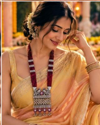 Royal Ruby Peacock Statement Necklace🌹🏵️ 2