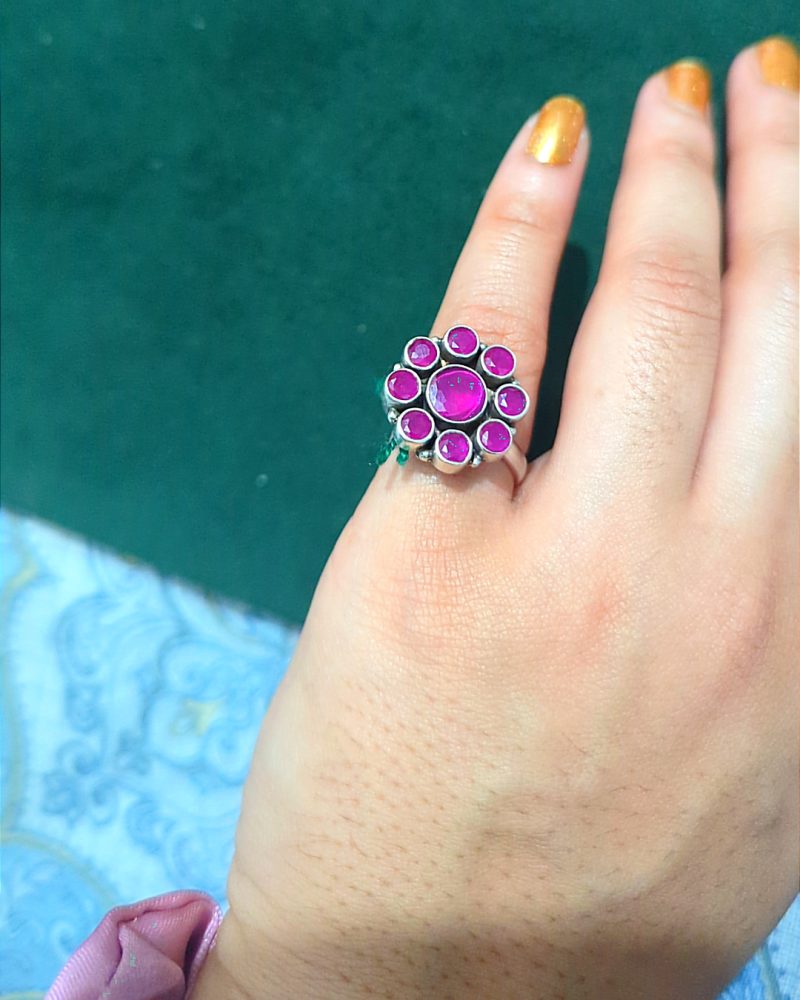 Red stone ring