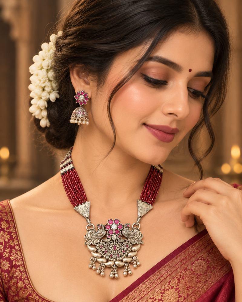 Peacock Ruby Oxidised