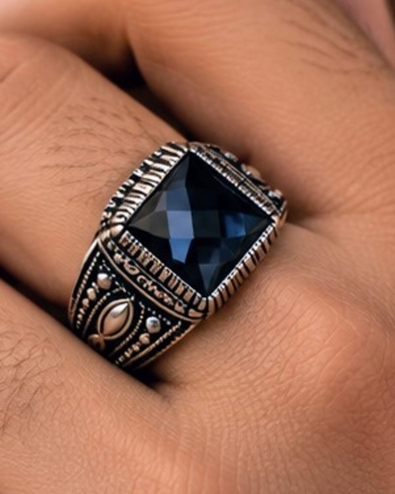 Royal Crest Onyx Men's Ring