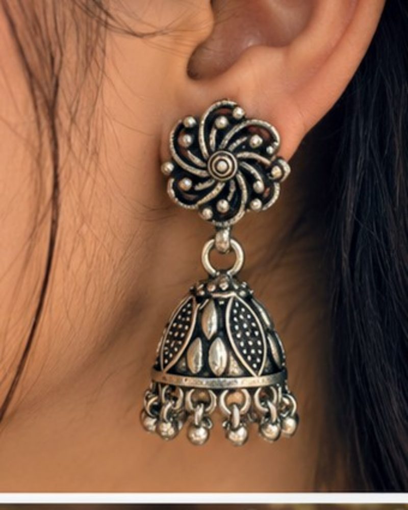 Spiral Bloom Jhumki ✨