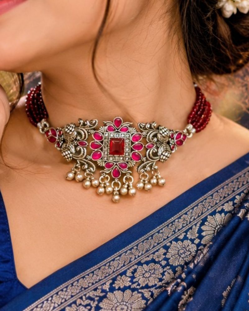 Rajwadi Ruby Choker💕