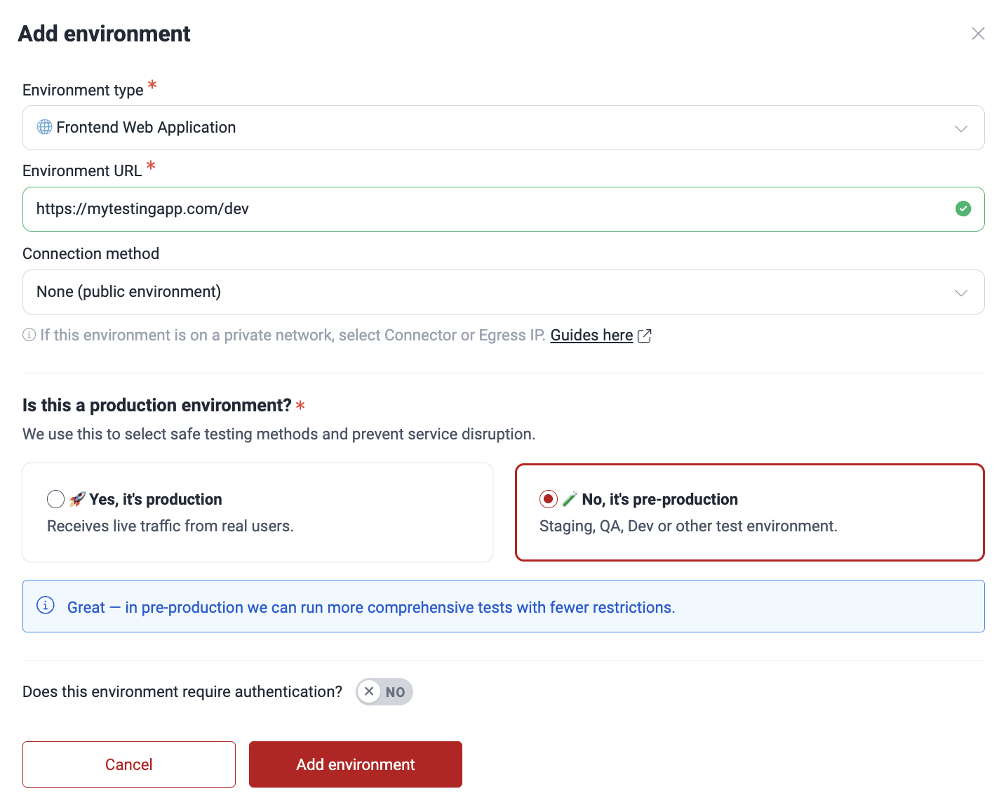 Add environment to exclude on the Fluid Attacks platform
