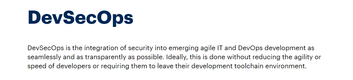 DevSecOps Gartner definition