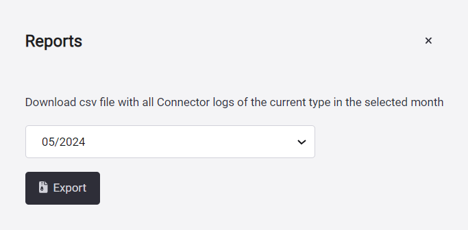 Download logs from a month on the Fluid Attacks platform