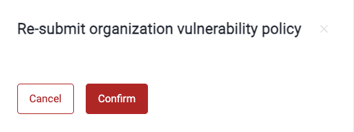 Confirm policy reactivation on the Fluid Attacks platform