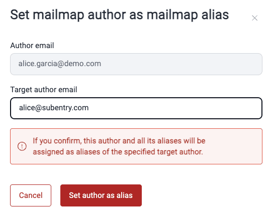 Merge authors on the Fluid Attacks platform