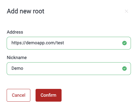 Add URL to test on the Fluid Attacks platform