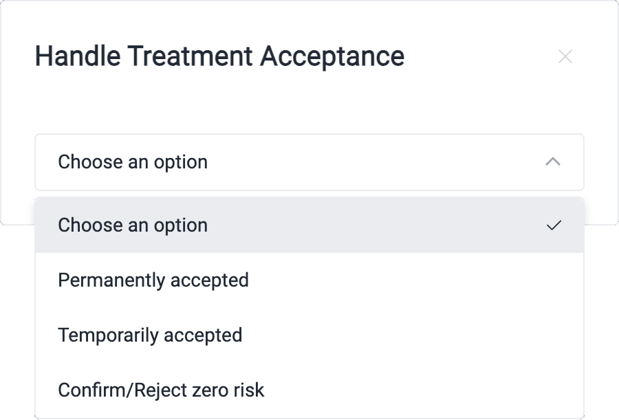Respond to acceptance request on the Fluid Attacks platform