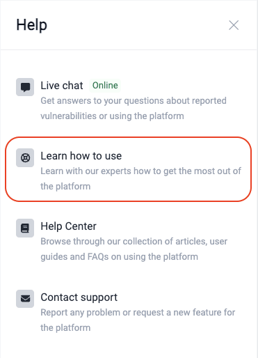 Get tutorials on the Fluid Attacks platform