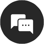 Find the chat icon on the Fluid Attacks platform