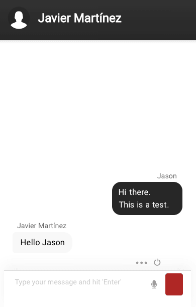 Chat on the Fluid Attacks platform