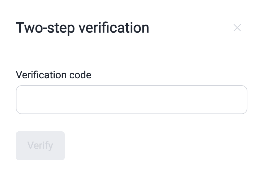Complete two step verification on the Fluid Attacks platform
