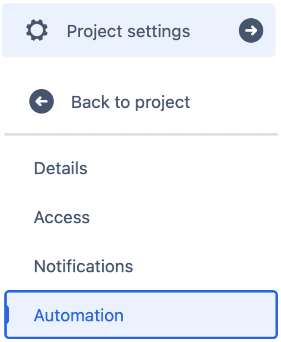 Find the Jira Automation feature