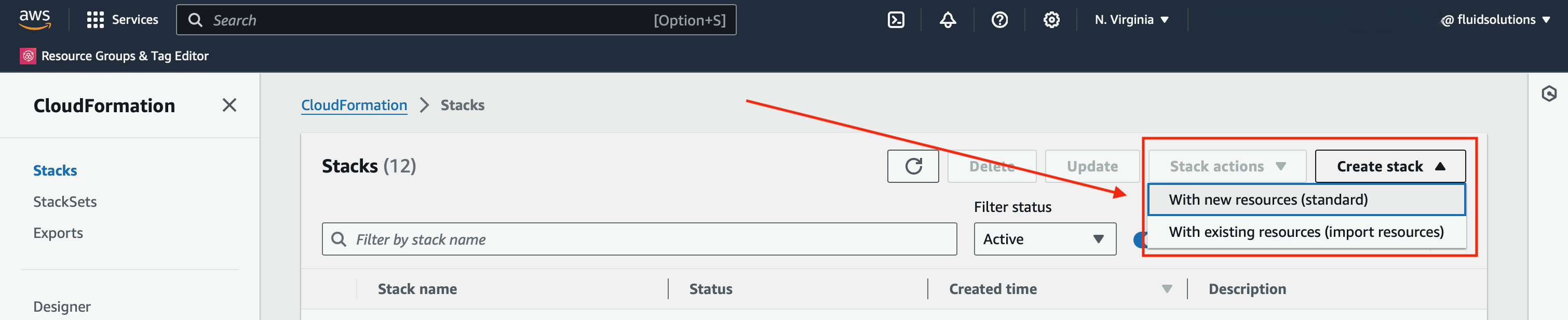Create stack on CloudFormation for Fluid Attacks CSPM