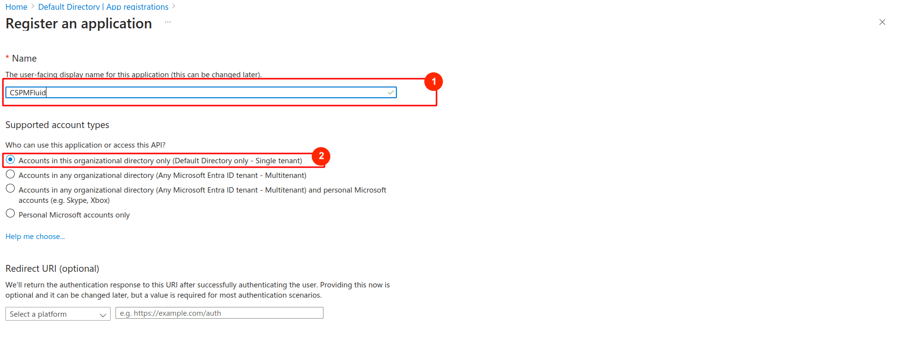 Configure Azure app for Fluid Attacks CSPM