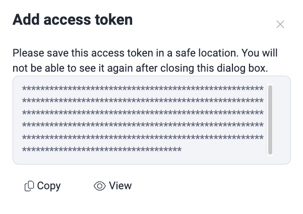 Copy API token on the Fluid Attacks platform