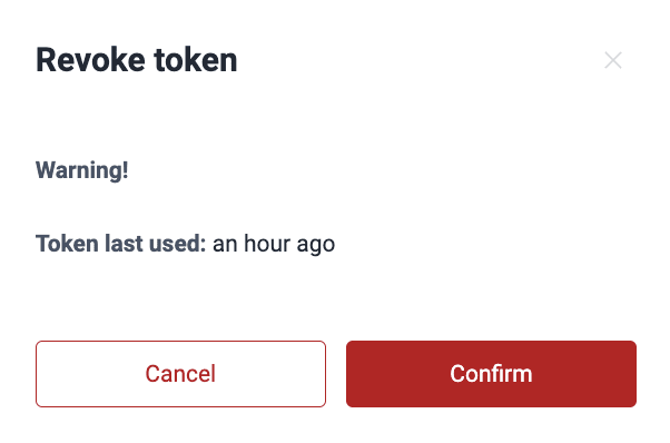 Revoke a valid API token on the Fluid Attacks platform