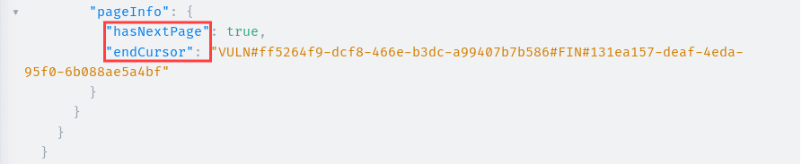 Get cursor on the Fluid Attacks API