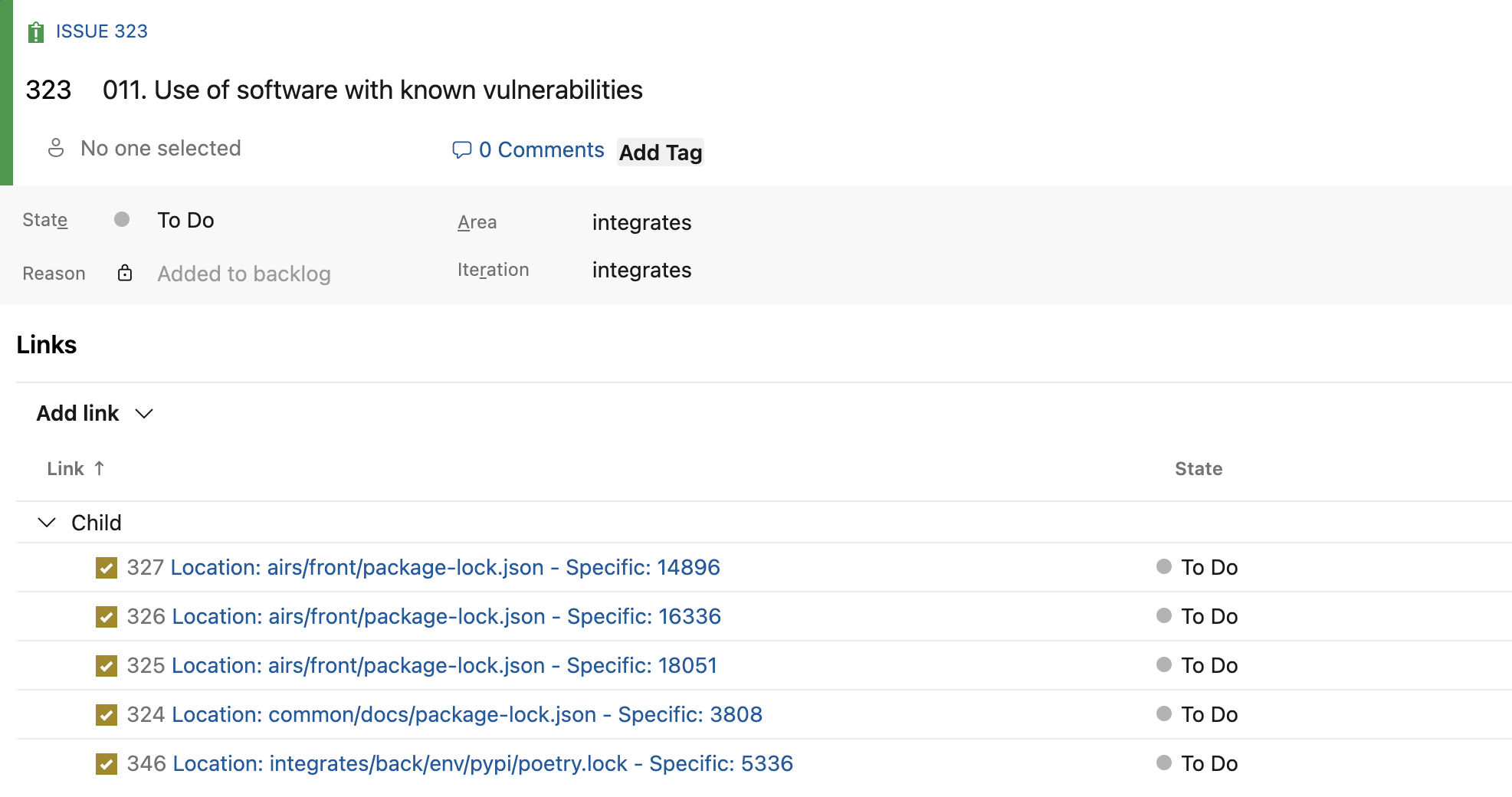 See issue from vulnerability via the Fluid Attacks Azure integration