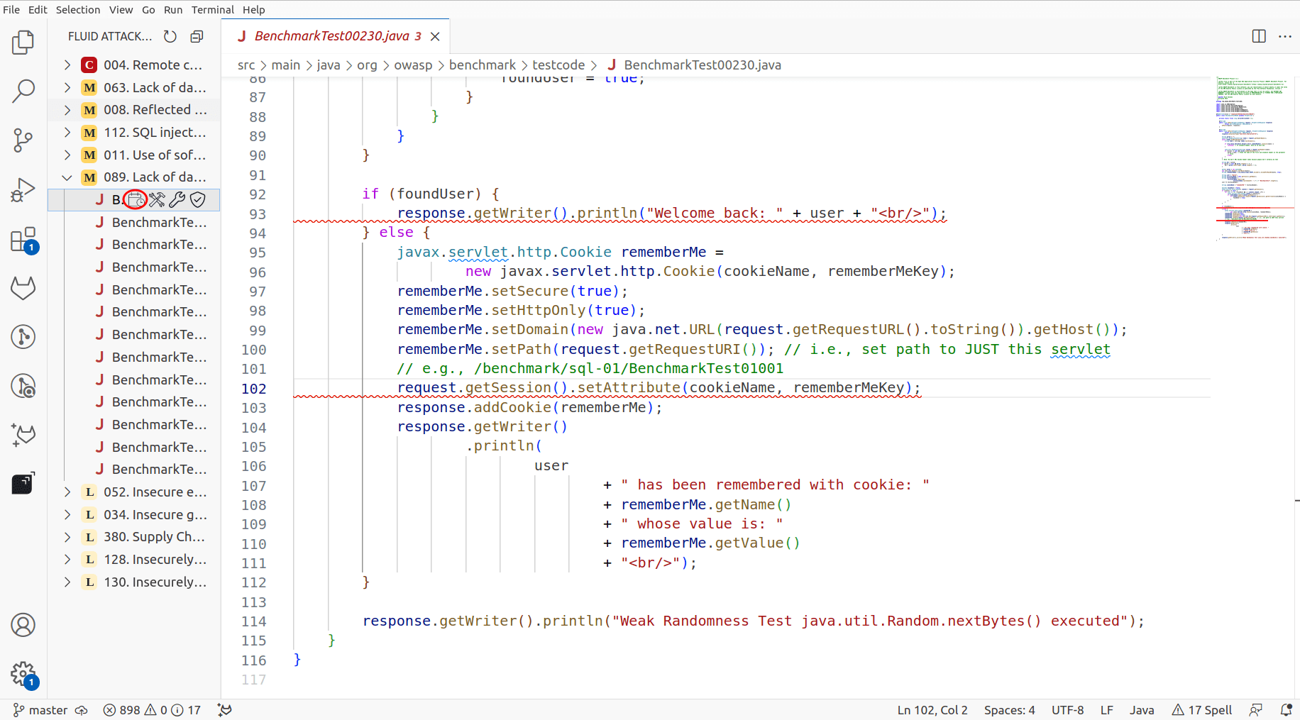 Accept vulnerability in the Fluid Attacks VS Code extension