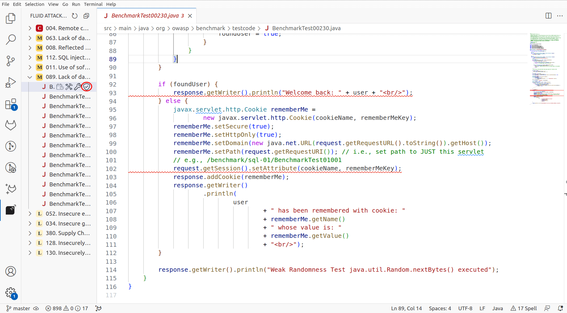 Find reattack option in the Fluid Attacks VS Code extension