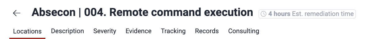 Understand the vulnerability header on the Fluid Attacks platform