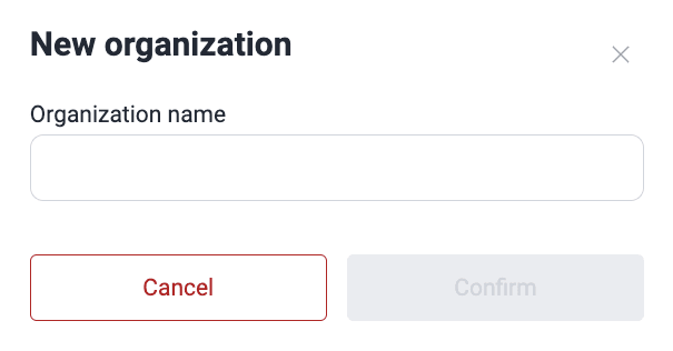 Create a new organization on the Fluid Attacks platform