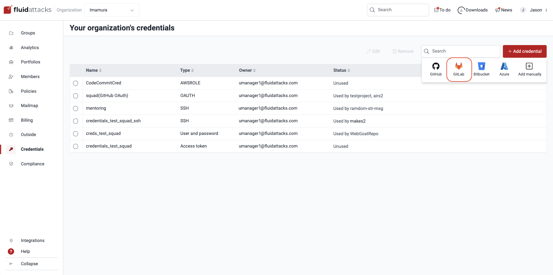 Connect the Fluid Attacks platform with providers