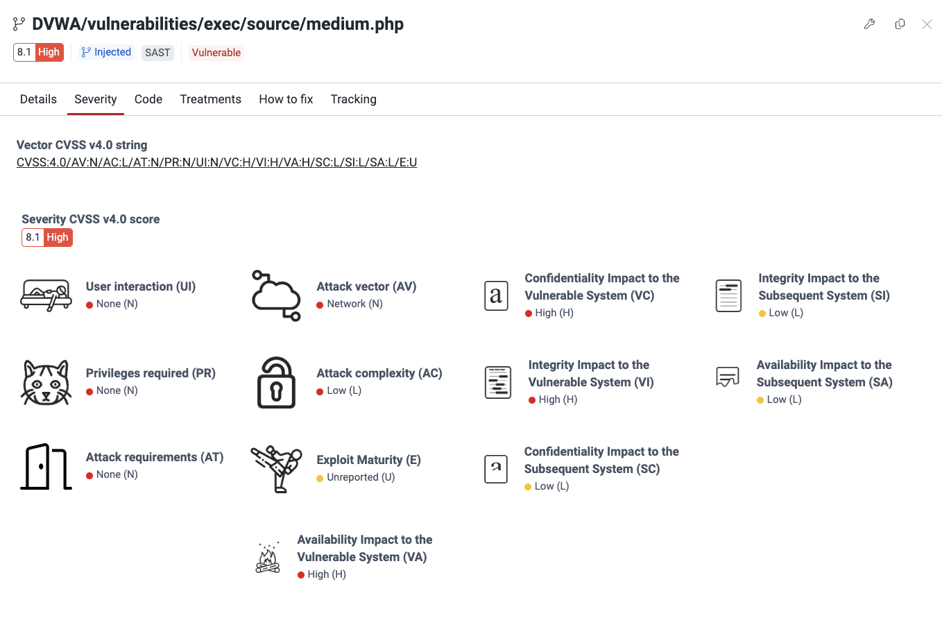 Know vulnerability severity on the Fluid Attacks platform