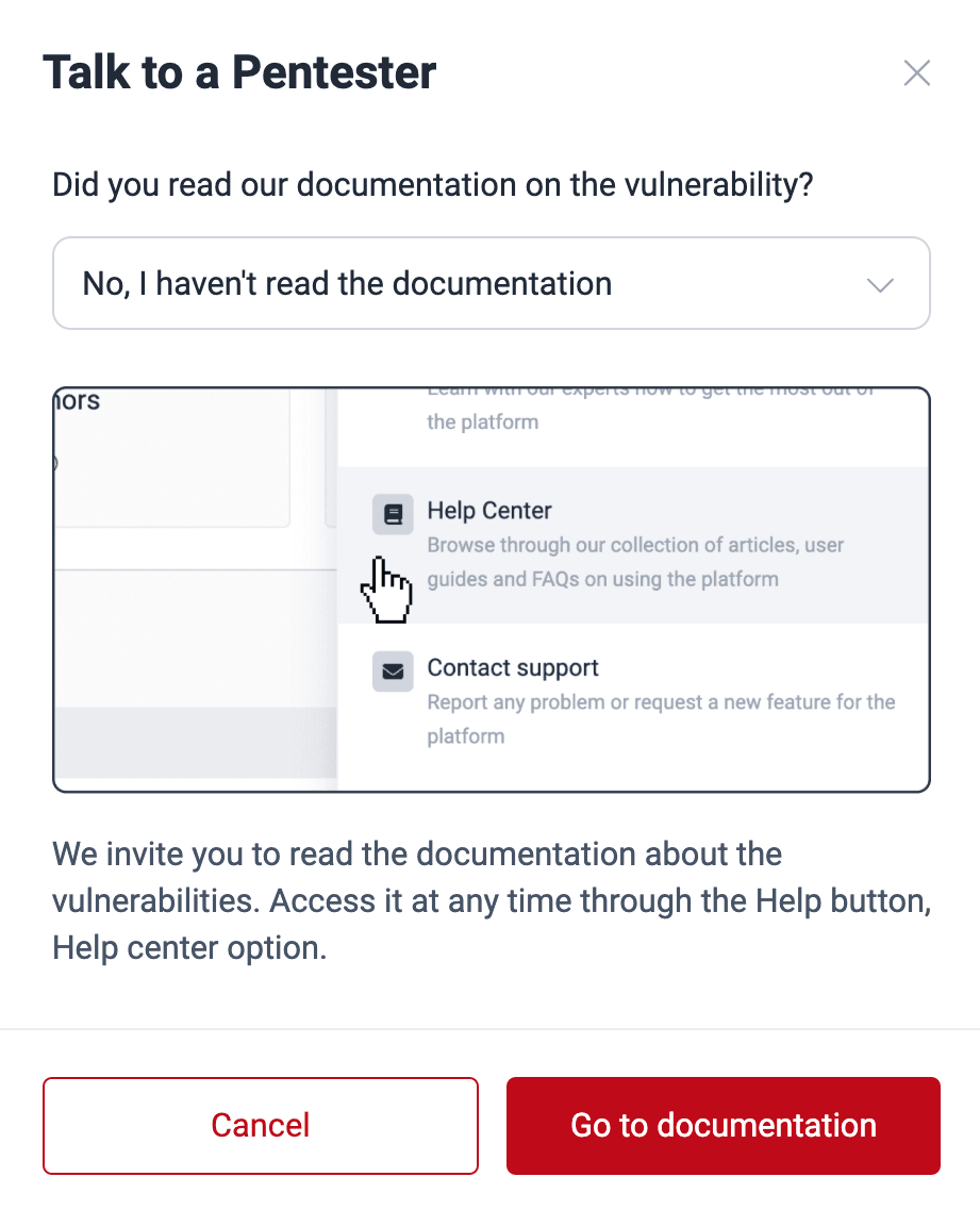 Follow link on the Fluid Attacks platform to read docs