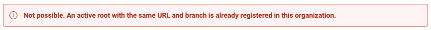 Register URL and branch only once on the Fluid Attacks platform