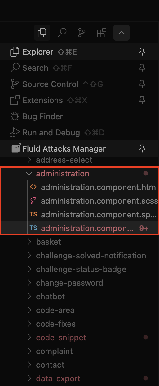 Open vulnerable files on the Fluid Attacks Cursor extension