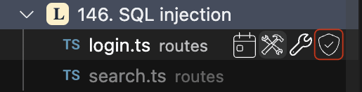 Find reattack option in the Fluid Attacks Cursor extension