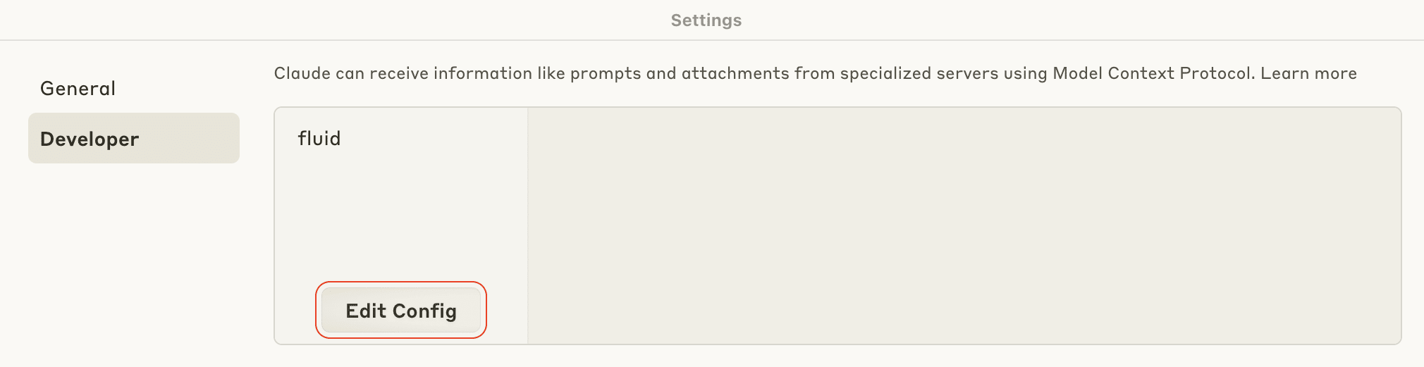 Find Edit Config in Claude