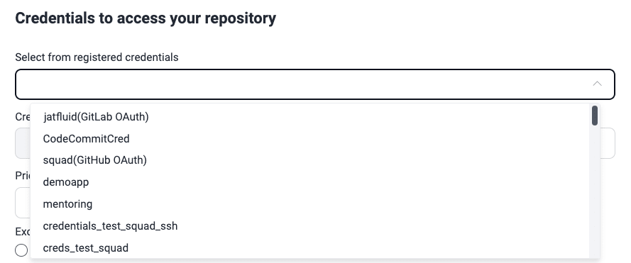 Use existing credentials on the Fluid Attacks platfom