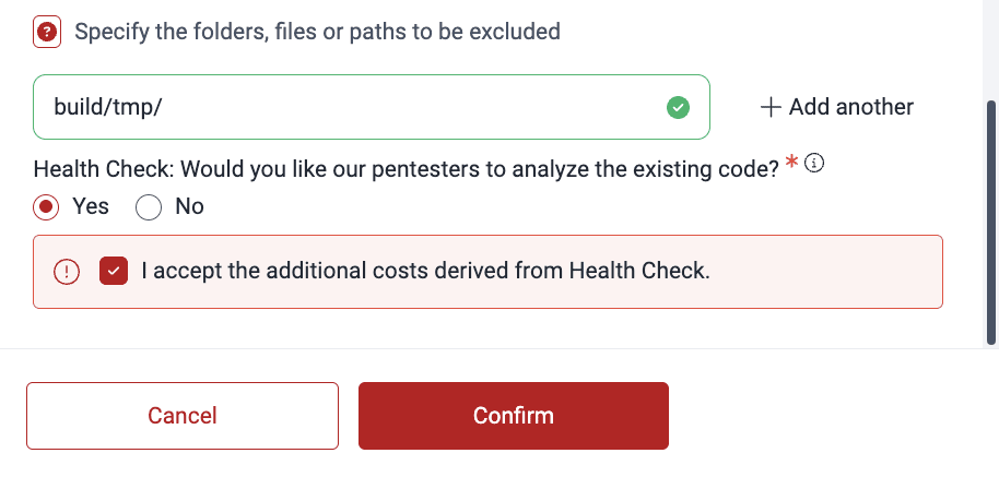 Confirm subpath exclusion on the Fluid 