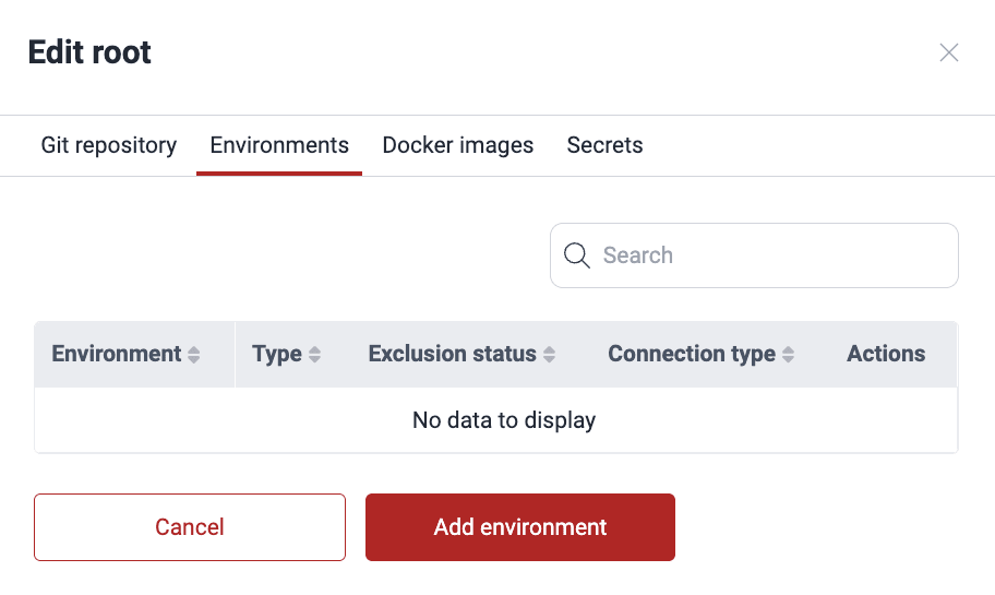 View linked environments on the Fluid Attacks platform
