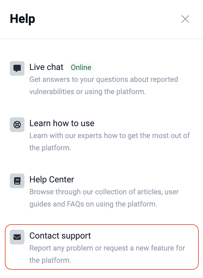 Send email on the Fluid Attacks platform