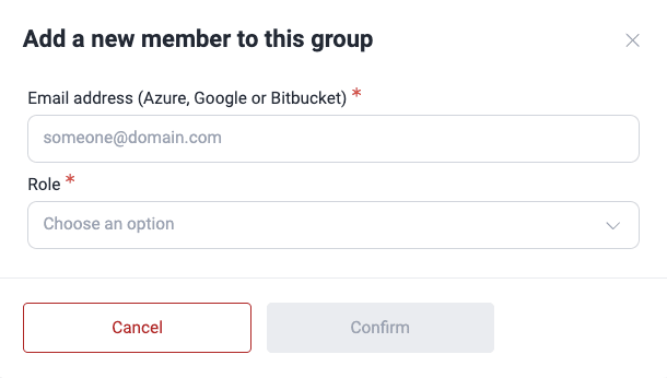 Configure member on the Fluid Attacks platform